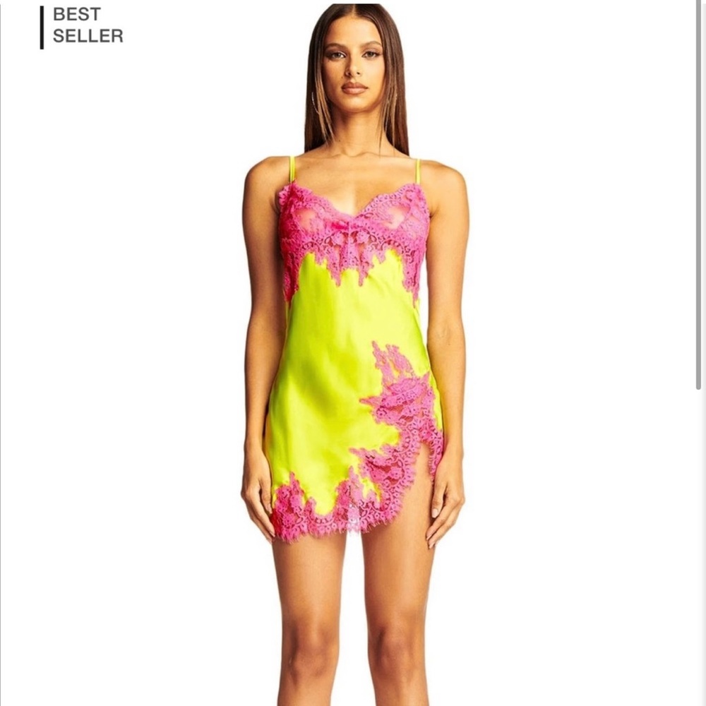 I AM GIA Everlee Dress Green and Pink